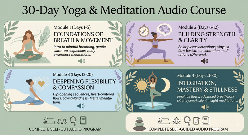 30-Day Yoga & Meditation Audio Course