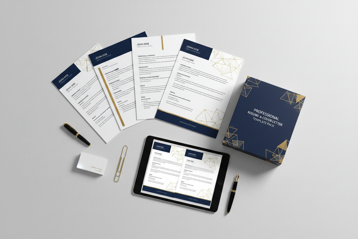 Professional Resume & Cover Letter Template Pack