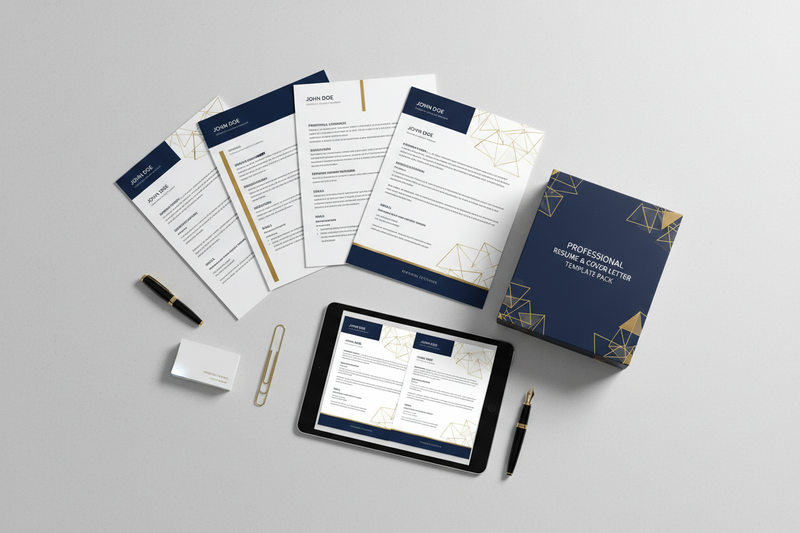 Professional Resume & Cover Letter Template Pack